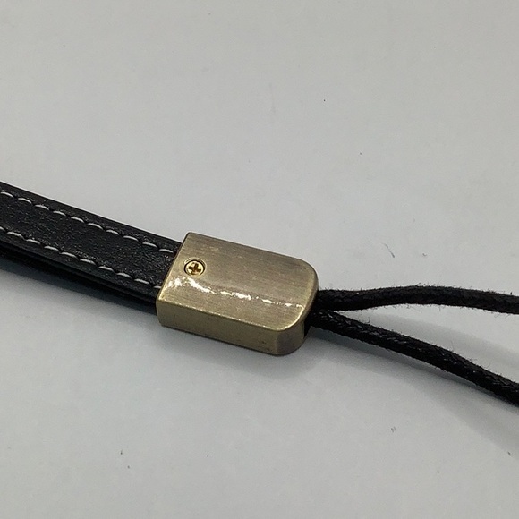 NEW ♣️ Stylish Black Leather Wrist Strap Replacement - Picture 6 of 10
